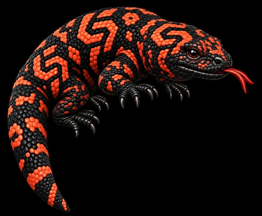 GripPlan’s orange-and-black gila monster mascot
